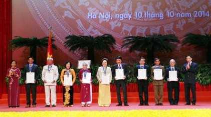Danh sách 10 công dân Thủ đô ưu tú năm 2014