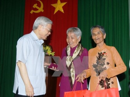Tổng Bí thư Nguyễn Phú Trọng thăm, làm việc tại tỉnh Sóc Trăng 
