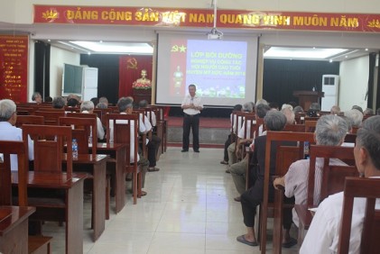 Hội NCT huyện Mỹ Đức, thành phố Hà Nội: Tập huấn bồi dưỡng nghiệp vụ công tác Hội NCT năm 2019