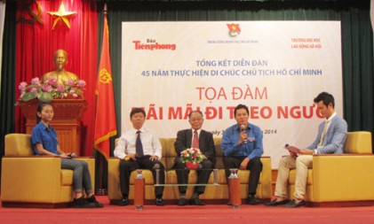 Mong các đoàn viên thanh niên hãy đọc và học Di chúc để sống xứng đáng với Bác 