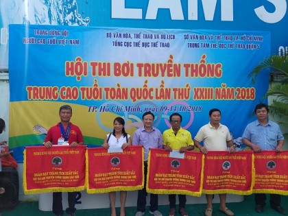 Hội thi bơi truyền thống trung cao tuổi toàn quốc lần thứ XXIII - năm 2018
