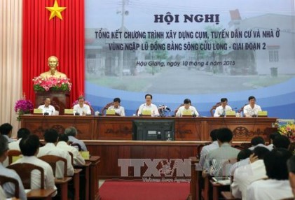 Xây dựng cụm, tuyến dân cư và nhà ở vùng ngập lũ đồng bằng sông Cửu Long là nhiệm vụ hàng đầu