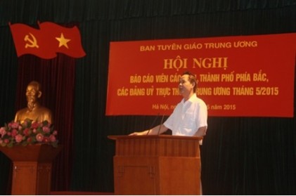 Hội nghị báo cáo viên các tỉnh, thành phố phía Bắc 