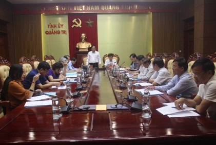 Đoàn công tác Trung ương Hội NCT Việt Nam làm việc với Tỉnh ủy, UBND tỉnh Quảng Trị
