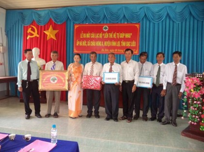 Tỉnh Bạc Liêu: Lễ ra mắt Câu lạc bộ Liên thế hệ tự giúp nhau