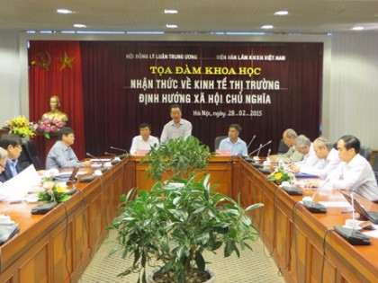 Tọa đàm khoa học Nhận thức về kinh tế thị trường định hướng xã hội chủ nghĩa