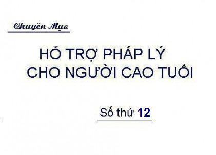 Các điều kiện cung ứng dịch vụ chăm sóc NCT