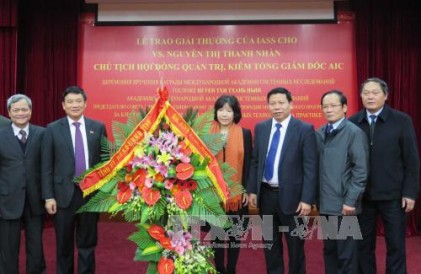 Nữ viện sĩ đầu tiên nhận giải thưởng IASS và ngôi sao Vernadski