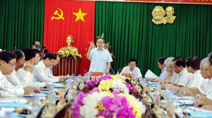 Chủ tịch Ủy ban Trung ương MTTQ Việt Nam thăm và làm việc tại tỉnh Trà Vinh 