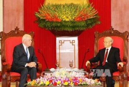 Tổng Bí thư Nguyễn Phú Trọng tiếp Chủ tịch Thường trực Thượng viện Hoa Kỳ