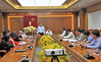 Chủ tịch Nguyễn Thanh Bình làm việc với lãnh đạo tỉnh Hà Tĩnh, Nghệ An