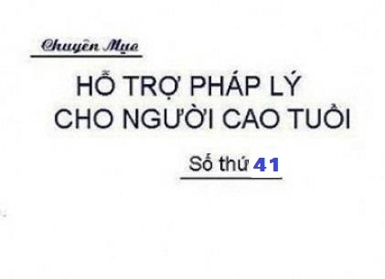 Hội NCT cơ sở cần có Quỹ chăm sóc và phát huy vai trò NCT