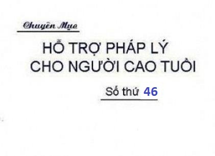 Thủ tục bổ nhiệm Chủ tịch Hội NCT cơ sở