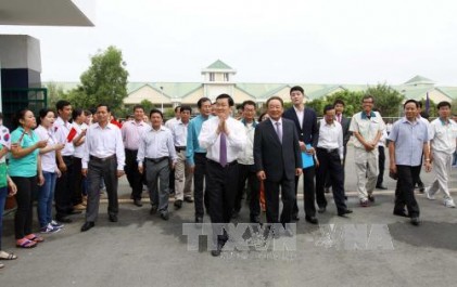 Chủ tịch nước thăm, chúc Tết tại tỉnh Tây Ninh và Bình Dương 
