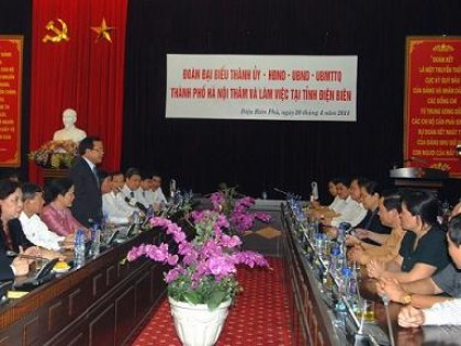 Đồng chí Phạm Quang Nghị thăm và làm việc tại Điện Biên