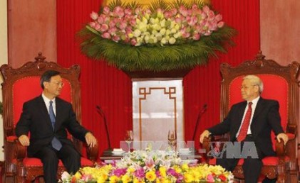 Tổng Bí thư Nguyễn Phú Trọng tiếp Ủy viên Quốc vụ Trung Quốc Dương Khiết Trì 