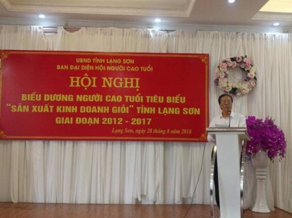 Tỉnh Lạng Sơn: Tổ chức Hội nghị biểu dương NCT làm kinh tế giỏi giai đoạn 2012 -2017