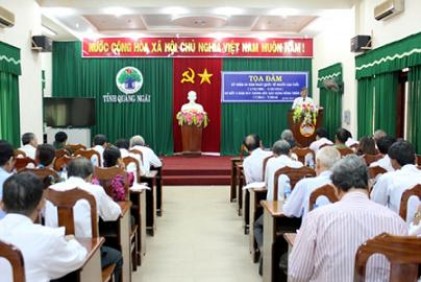 Hội NCT tỉnh Quảng Ngãi tổ chức toạ đàm nhân Ngày Quốc tế NCT 1-10