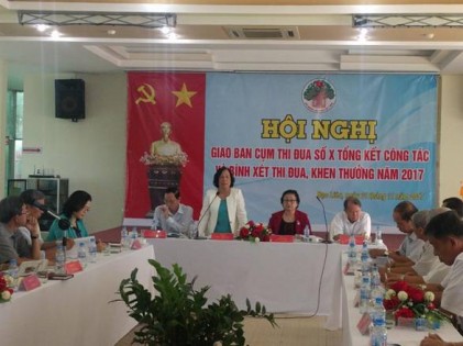 Cụm thi đua số 10 các tỉnh Nam Sông Hậu: Tổ chức Hội nghị giao ban tổng kết công tác và bình xét thi đua khen thưởng năm 2017
