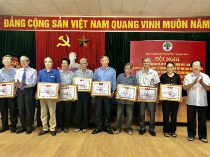 Hội NCT tỉnh Thanh Hoá: Biểu dương cán bộ NCT tiêu giai đoạn 2015 - 2020