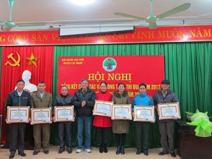 Hội NCT huyện Lục Ngạn: Tổng kết công tác Hội và phong trào thi đua “Tuổi cao – Gương sáng” năm 2017, triển khai nhiệm vụ năm 2018