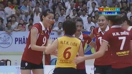 Việt Nam thắng Kazakhstan giành ngôi nhất bảng VTV Cup