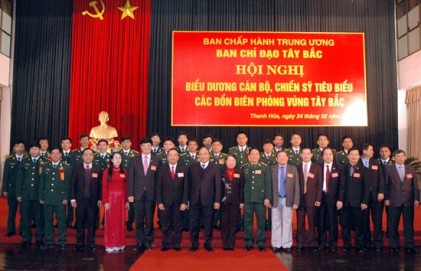 Biểu dương cán bộ, chiến sỹ tiêu biểu các Đồn Biên phòng vùng Tây Bắc 