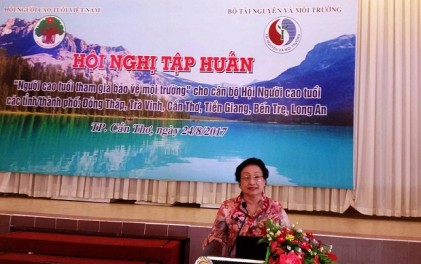 Trung ương Hội NCT Việt Nam: Tập huấn kiến thức biển đảo, môi trường cho cán bộ Hội NCT các tỉnh phía Nam