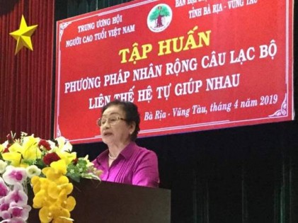 Tỉnh Bà Rịa - Vũng Tàu, tỉnh Bình Phước tổ chức tập huấn về phương pháp nhân rộng mô hình CLB Liên thế hệ tự giúp nhau
