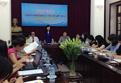 Tháng hành động Vì trẻ em năm 2015: Lắng nghe trẻ em nói 