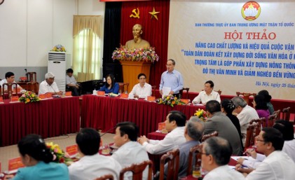 Phát huy vai trò của Mặt trận Tổ quốc Việt Nam trong tổ chức các Cuộc vận động 