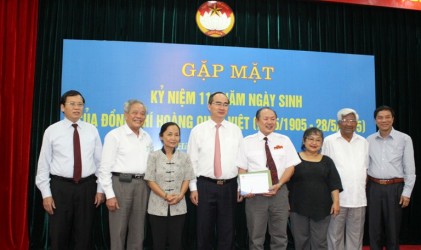 Gặp mặt kỷ niệm 110 năm ngày sinh đồng chí Hoàng Quốc Việt 