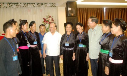 Ban Dân vận Trung ương gặp mặt Đoàn đại biểu người có uy tín huyện Chiêm Hóa (Tuyên Quang) 
