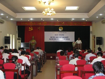 Công đoàn Viên chức Việt Nam tổ chức Hội nghị học tập, quán triệt Nghị quyết Đại hội Đảng toàn quốc lần thứ XII