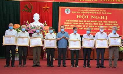 Tỉnh Thái Nguyên: Biểu dương cán bộ Hội NCT tiêu biểu