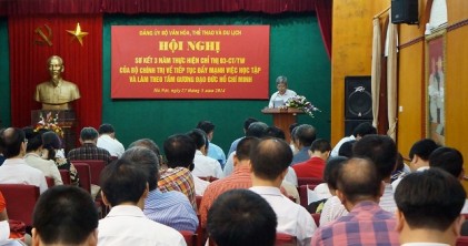 Bộ Văn hóa - Thể thao và Du lịch sơ kết 3 năm thực hiện Chỉ thị số 03-CT/TW của Bộ Chính trị 