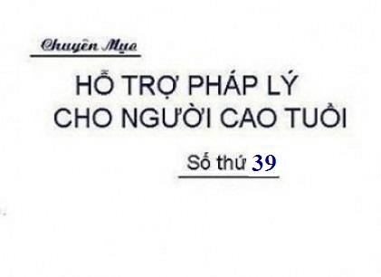 Trợ cấp xã hội cho NCT nghèo, nuôi con khuyết tật