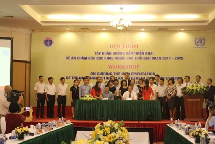 Hội thảo tập huấn hướng dẫn triển khai Đề án Chăm sóc sức khỏe NCT giai đoạn 2017 -2025