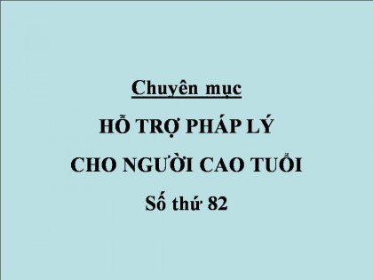 Về Hội đặc thù và phụ cấp của Phó Chủ tịch Hội NCT cơ sở