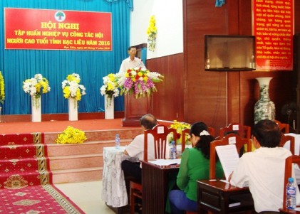 Hội NCT tỉnh Bạc Liêu: Tập huấn nghiệp vụ công tác cho cán bộ Hội NCT các cấp