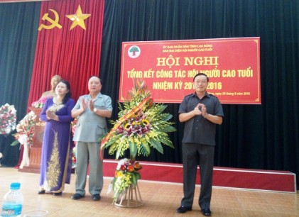 Hội NCT tỉnh Cao Bằng: Tổng kết 5 năm thực hiện Nghị quyết Đại hội IV Hội NCT Việt Nam nhiệm kỳ 2011 – 2016  