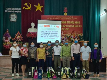 Tỉnh Hòa Bình: Tập huấn Ban đầu về thành lập, quản lý và vận hành CLB Liên thế hệ tự giúp nhau 
