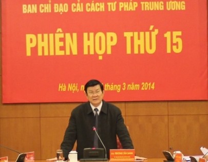 Phiên họp thứ 15 Ban Chỉ đạo Cải cách tư pháp Trung ương : Cần 