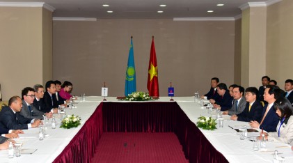 Việt Nam - Kazakhstan tăng cường hợp tác trong lĩnh vực thăm dò và khai thác dầu khí 