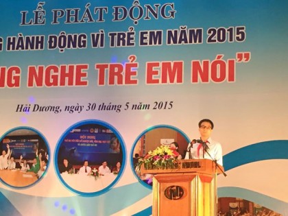 Phát động Tháng hành động Vì trẻ em năm 2015 