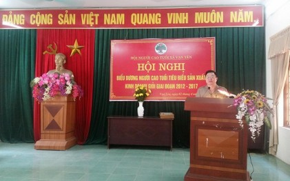 Hội NCT xã Vạn Yên, huyện Mê Linh, thành phố Hà Nội tổ chức Hội nghị biểu dương NCT tiêu biểu sản xuất, kinh doanh giỏi giai đoạn 2012 – 2017
