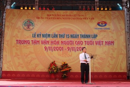 Lễ kỷ niệm 15 năm thành lập Trung tâm Văn hóa Người cao tuổi