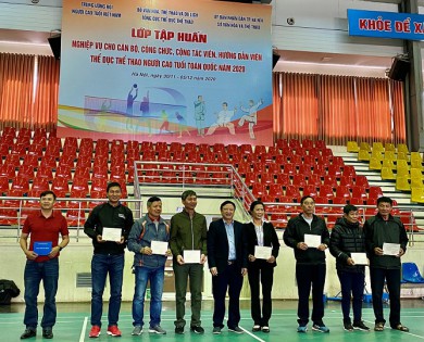 Tập huấn nghiệp vụ thể dục thể thao người cao tuổi toàn quốc năm 2020