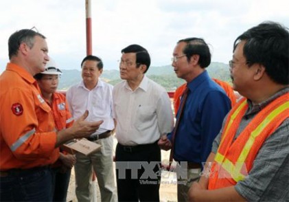 Chủ tịch nước Trương Tấn Sang thăm và làm việc tại Thái Nguyên 