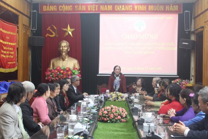 Lãnh đạo Trung ương Hội NCT Việt Nam: Tiếp và làm việc với Đoàn đại biểu Hội NCT phường An Tường, TP Tuyên Quang, tỉnh Tuyên Quang